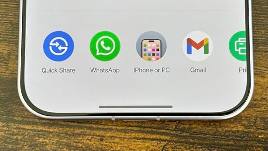 OnePlus iPhone sharing menu