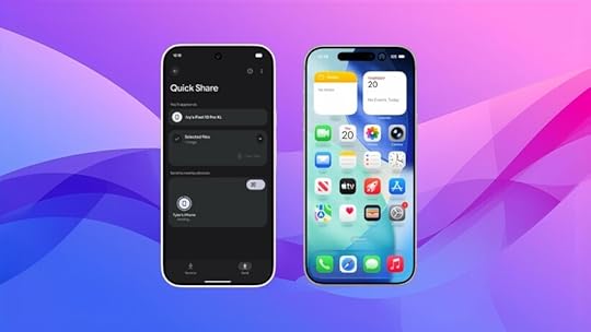 Android sending iPhone a file using Quick Share