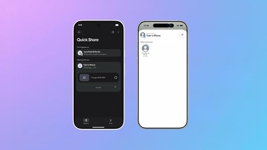 iPhone sending Android a file using AirDrop