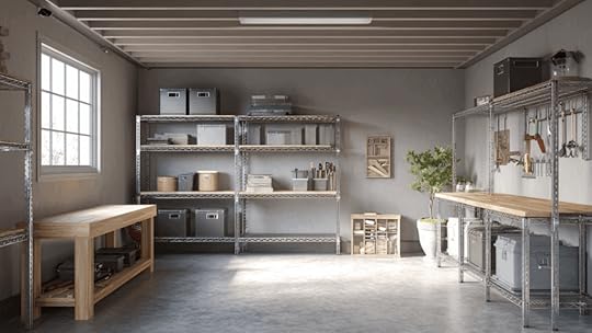 light gray paint color on garage walls