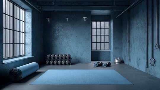 slate blue paint color on garage walls