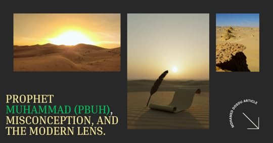 A calm desert horizon with a soft sunrise over sand dunes, a quill and parchment silhouette in the foreground â symbolizing history, documentation, and context rather than conflict. Warm earth tones, minimalist, dignified.