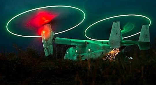 U.S. service members with 3d Battalion, 3d Marines and 2nd Squadron, 14th Cavalry Regiment, embark an MV-22 Osprey with Marine Medium Tiltrotor Squadron 268, Marine Aircraft Group 24 on Marine Corps Training Area Bellows, Hawaii, Nov. 30, 2021. (U.S. Marine Corps photo by Cpl. Patrick King)