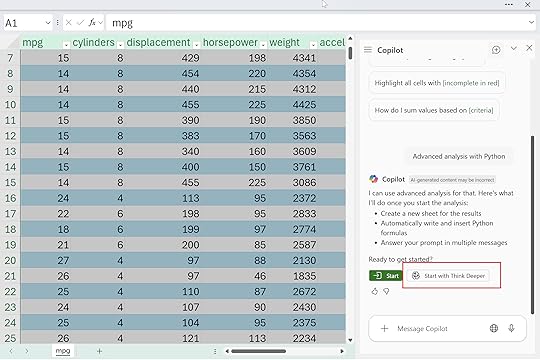 Start with think deeper button 
