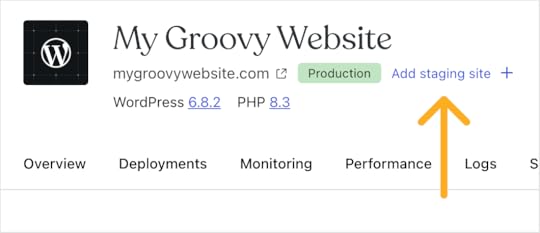 Creating a staging site