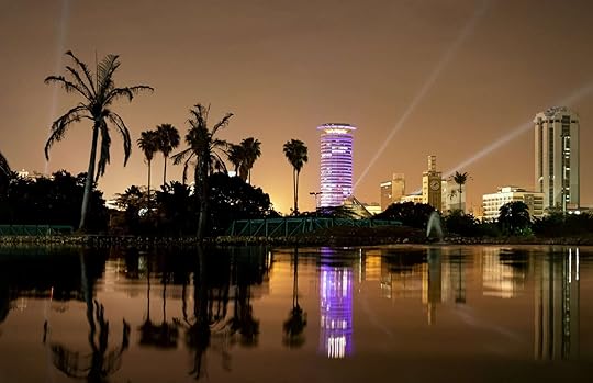 Night lights in Nairobi, Kenya