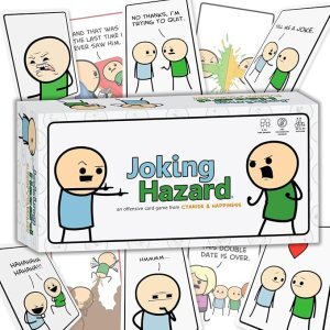 The box (and some cards) from Joking Hazard