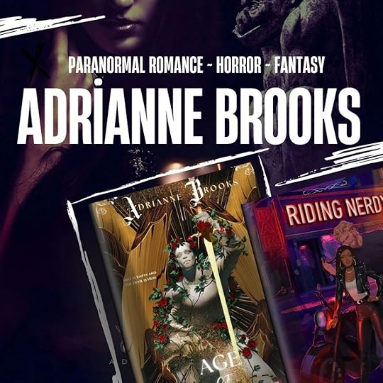 Age of Defiance and Riding Nerdy book cover mock ups, with the author name at the top of the square graphic, and the tagline Paranormal Romance - Horror - Fantasy