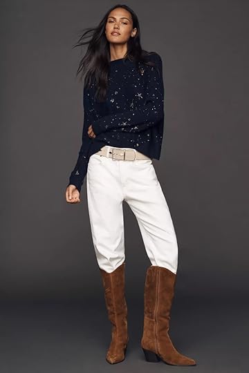 Pilcro The Alani Cashmere Mock-Neck Sweater $148