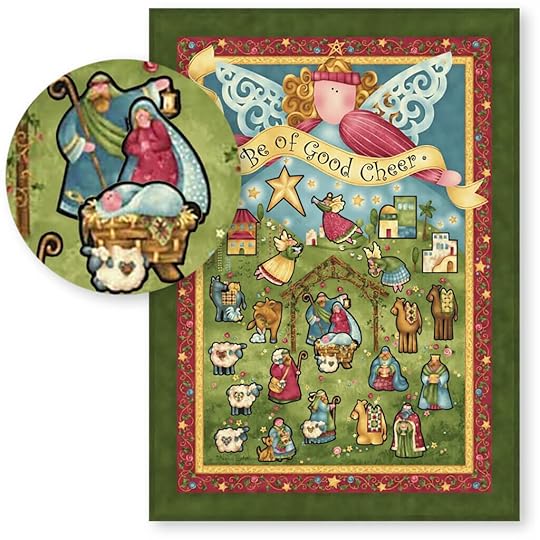 NEW Star of Wonder Be of Good Cheer Fabric Panel 69237b2c8f8b2