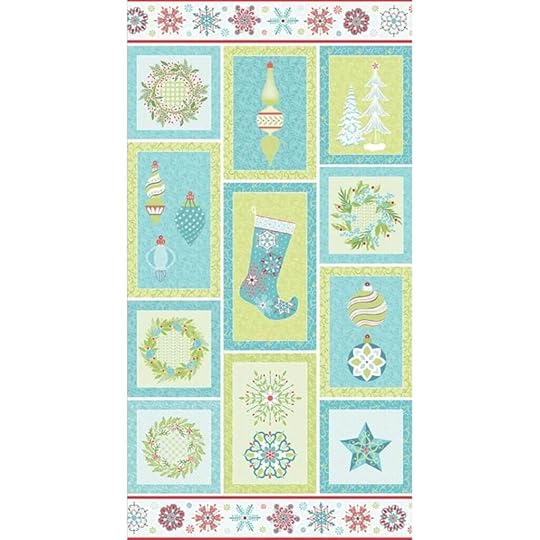 Christmas Sparkel Fabric Panel