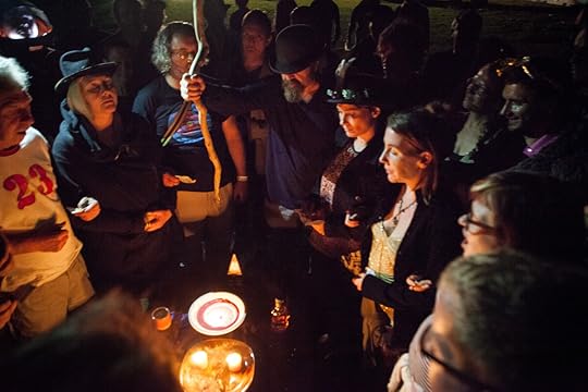 F23 money burning ritual with Jon Harris (in bowler hat). Photo Dan Sumption danshotme.com