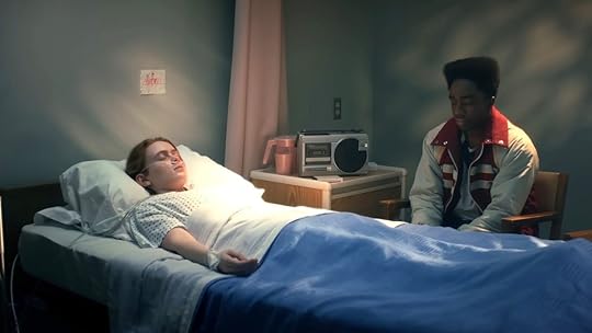 Lucas by Max's side as she lies in a coma on Stranger Things 5