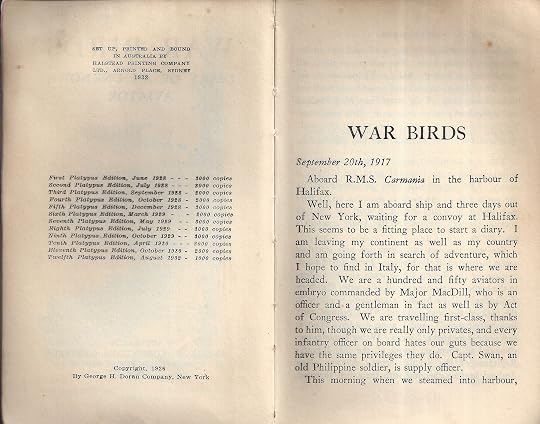 Copyright page -- this is the 12th Platypus edition since 1928. It's dated 1932.
