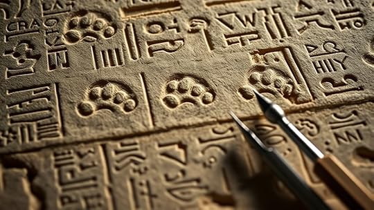 unintentional paw print marks