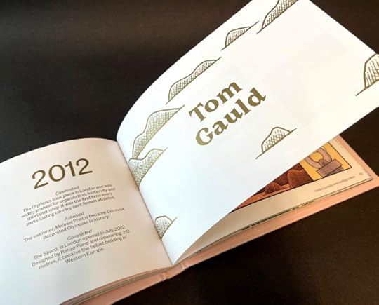 Title page for Tom Gauld's spread in the book 'What Happened' published by Heart Agency.