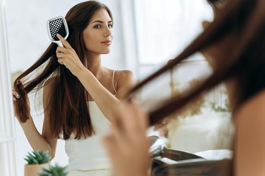 Brushing Hair Mirror