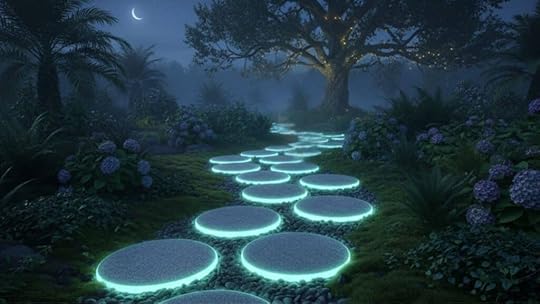 glow in the dark stepping stones
