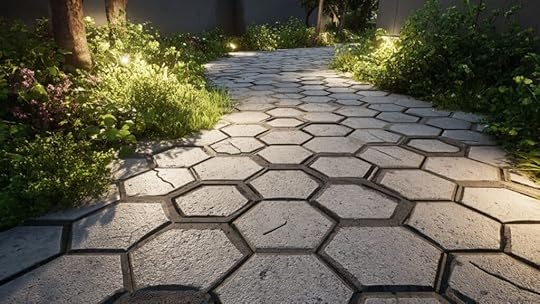 honeycomb shaped hexagonal pavers