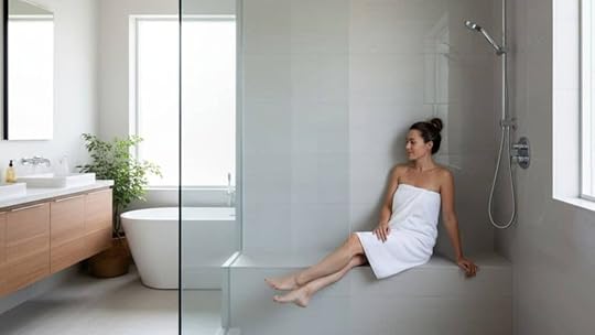 standard shower bench dimensions