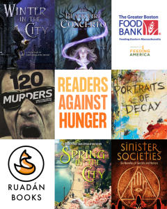 Ruadan Books Readers against hunger banner