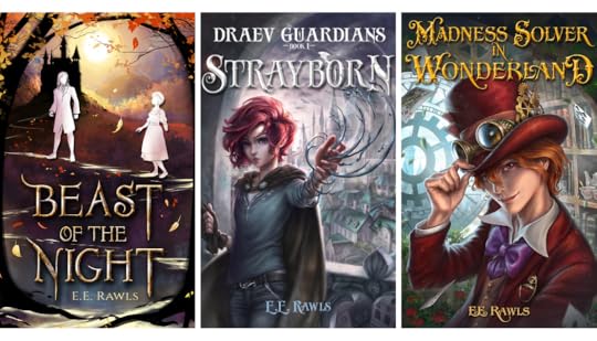 beast of the night, madness solver in wonderland, strayborn, draev guardians, fantasy coming of age books, clean young adult fantasy, clean middle grade books, clean fantasy books, no spice fantasy books, clean reads, diverse reads, 