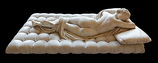 Apparently Jakuta Alikavazovic was not the only one sleeping at that part of the Louvre: The Sleeping Hermaphrodite, via Wikimedia Commons