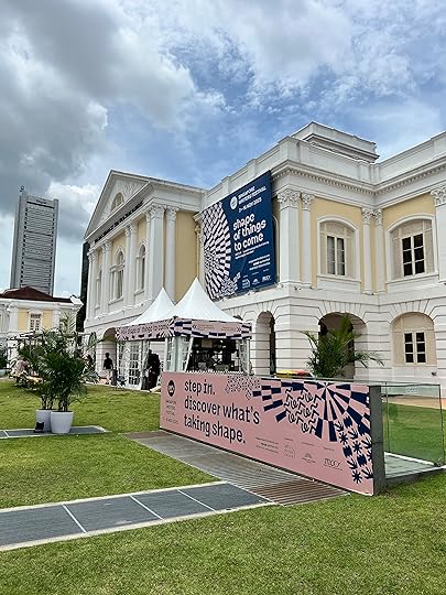 The facade of The Arts House at Old Parliament. 