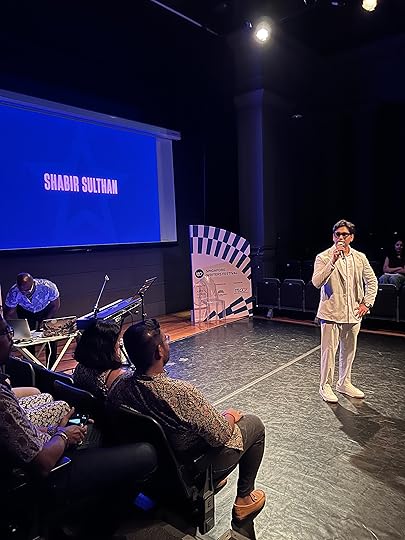 Shabir Sulthan at the Singapore Writers Festival 2025. 