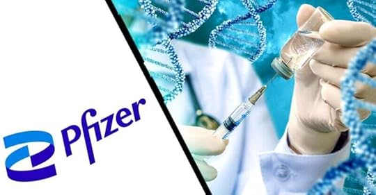 pfizer logo and vaccine