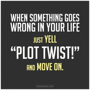 text against a black background reads: When Something Goes Wrong in Your Life Just Yell