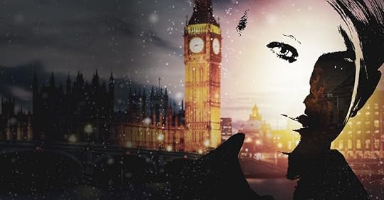 Banner for No Way to Live, featuring an illustration of Billie, one of the characters. She's half in shadow, half in the light. The sid ein shadow has flames burning. 