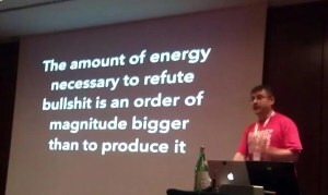 Brandolini's Law: The amount of energy necessary to refute bullshit is an order of magnitude bigger than to produce it