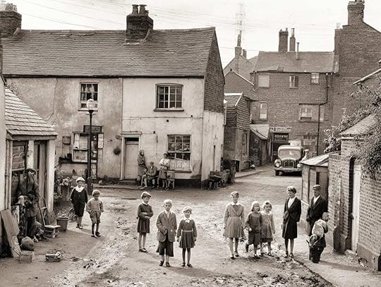 An old time vision of a street in the UK - poverty by any other name