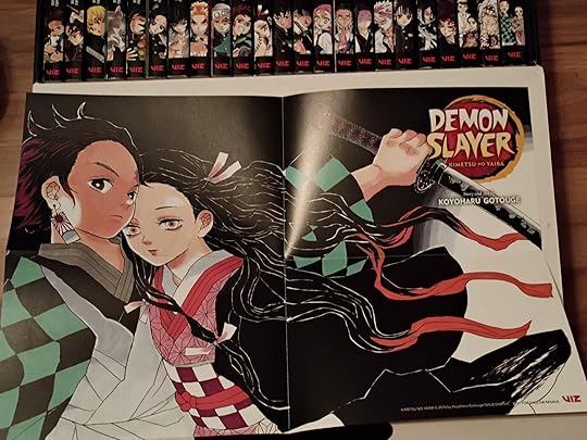 alternate side of poster, featuring Tanjiro and Nezuko