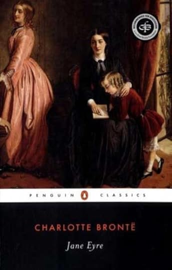 book cover of classic novel Jane Eyre by Charlotte Brontë