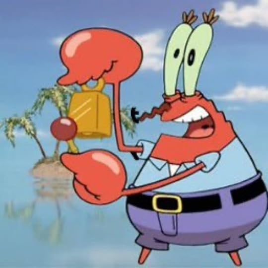 Mr. Krabs ringing a bell from SpongeBob