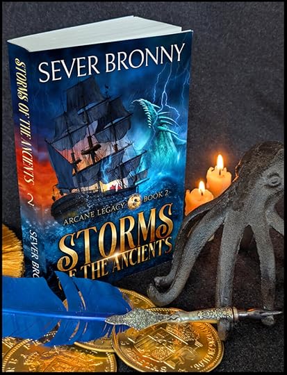 Storms of the Ancients, Arcane Legacy, book two, epic fantasy ocean voyage adventure ya young adult fantasy new release book launch photoshoot 
