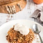 oil-free vegan apple crisp