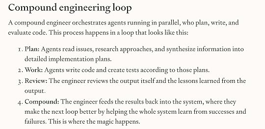 Screenshot of EveryInc’s Compound Engineering summary