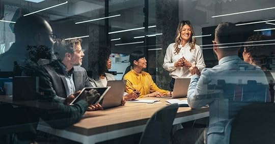 A sales team strategizes before implementing a new sales play.