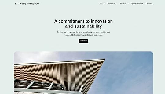 Twenty Twenty-Four Theme Homepage Design