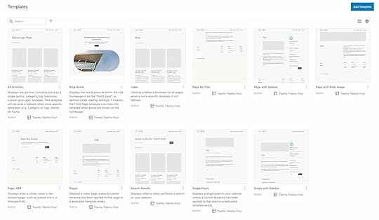 Twenty Twenty-Four Theme Template Options