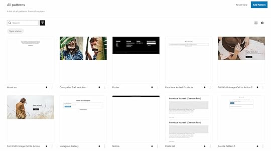 Tsubaki WordPress Theme Patterns