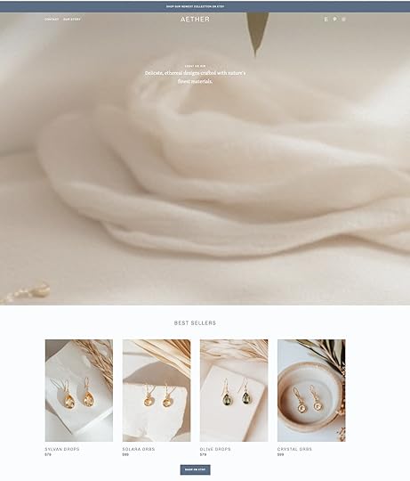 Aether WordPress Theme Homepage Design