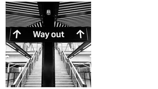 Image of a sign that says way out