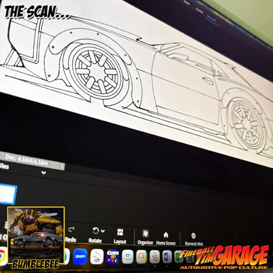 Transformers Bumblebee Camaro Art by Fireball Tim