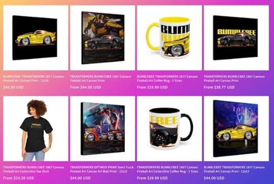 Transformers Bumblebee Camaro Art by Fireball Tim