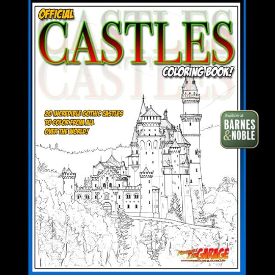 Castles Coloring Book Art by Fireball Tim