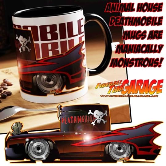 Animal House Deathmobile Mug Art by Fireball Tim